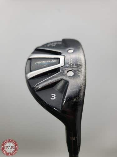 2018 CALLAWAY ROGUE X 3 HYBRID 18* REG ALDILA SYNERGY 60 +HC GOOD