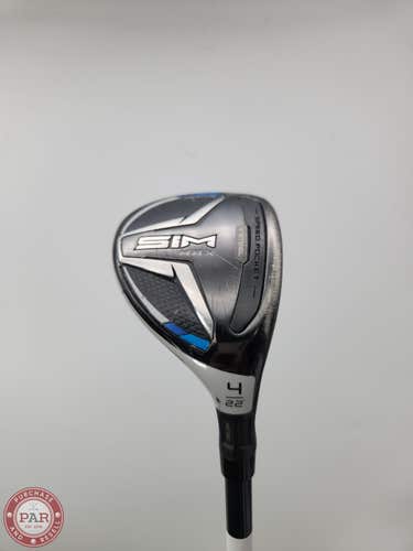 2020 TAYLORMADE SIM MAX 4 HYBRID 22* REG FUJI VENTUS BLUE 6 GOOD