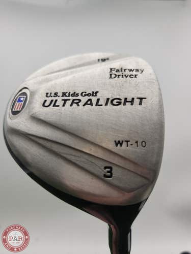 US KIDS GOLF ULTRALIGHT WT-10 3 WOOD 19* JUNIOR (KIDS 66" TALL) GOOD