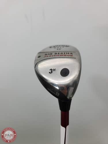 2007 CALLAWAY BIG BERTHA HEAVENWOOD 3 HYBRID 20* STIFF CALLAWAY RCH 75 FAIR