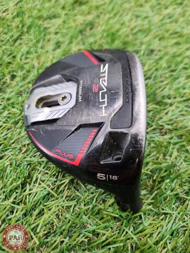 TAYLORMADE STEALTH 2 PLUS 5 WOOD 18* CLUBHEAD ONLY +HC GOOD