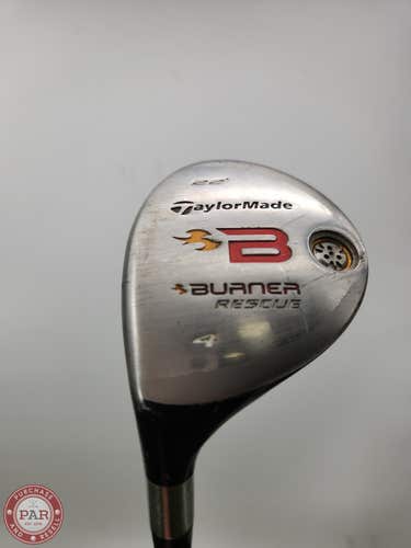 LEFTY 2008 TAYLORMADE BURNER RESCUE 4 HYBRID 22* STIFF TM REAX 60 FAIR