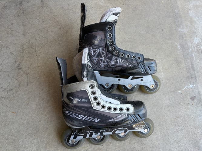 Mission Inhaler NLS6 Inline Skates Size 3 Wide Width (Used)