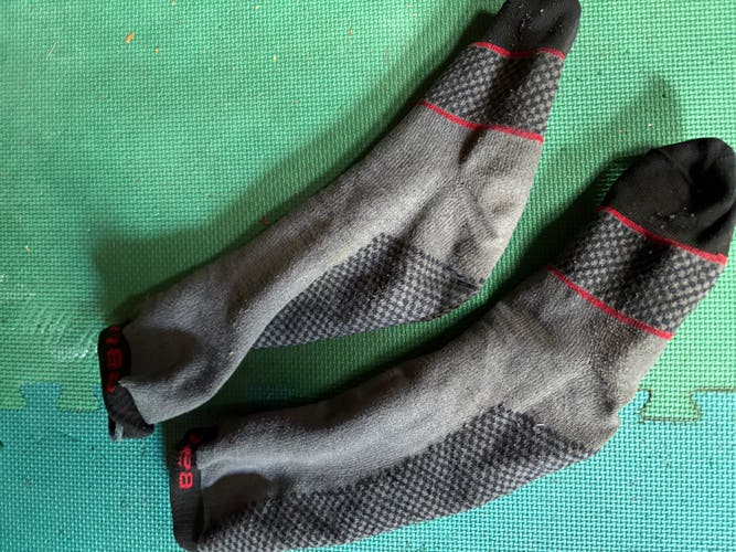 Cut  proof Gray Men's Large Bauer Socks (Used)