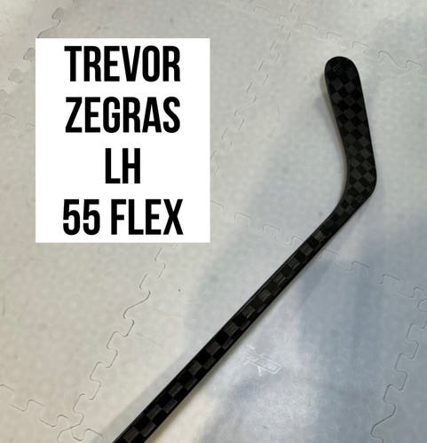Intermediate(1x)Left CT: Zegras 55 Flex 63” (P86) ProBlackStock™ Unbranded Pro Stock Hockey Sticks