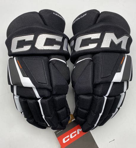 NEW CCM Tacks XF Gloves, Black/White, 14"