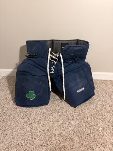 Large Notre Dame Vaughn Goalie Pants Pro Stock (Used)