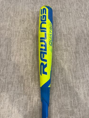 2018 Rawlings Quatro Composite USABat Certified Bat (-10) 20 oz 30" (Used)