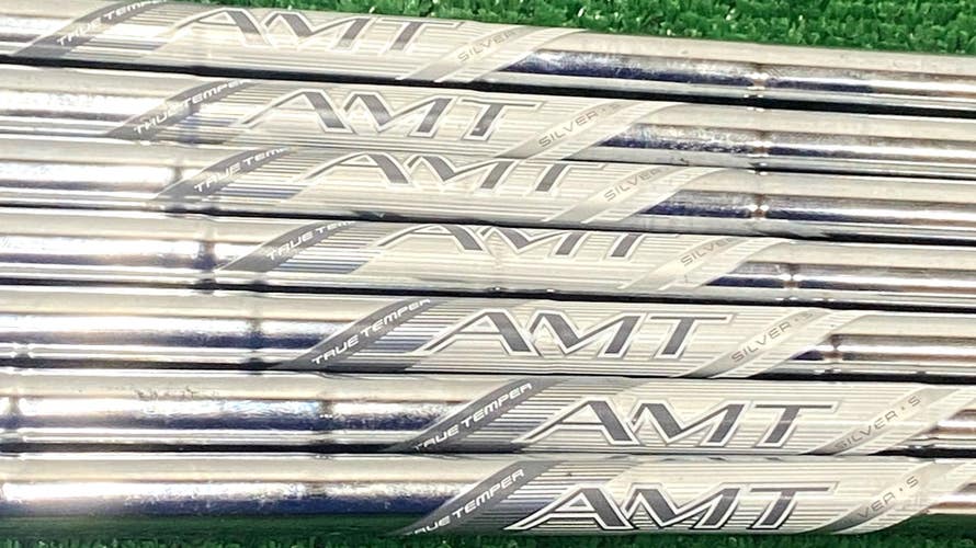 TrueTemper AMT Silver S 7-Piece Stiff Flex .355 Iron 4-PW Shaft Set 5i 36.75"