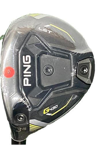 Ping G430 LST Titanium Face Wrap 3w 15* LH 75g Tour Chrome 2.0 Stiff Left Handed