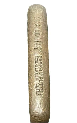 Spalding Cash-In Brass Blade Putter Two Way LH Or RH Steel 34" New Grip Nice