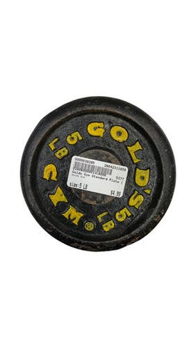 Used Golds Gym Standard Plate (each) 5 Lb 11859-s000030295