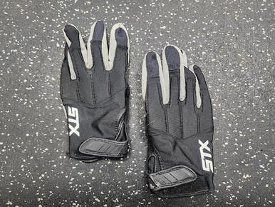 Used Stx Strike Lacrosse Gloves Womens Black Lg 11849-s000040762
