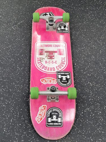 Used Baltimore County Skate Council Complete Skateboard Pink Regular 11849-s000040747