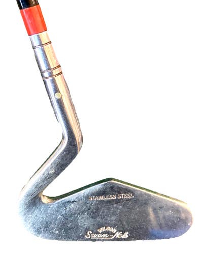 Wilson Swan-Nek Stainless Steel Putter 31.5" Steel RH Square Leather Grip GRAIL
