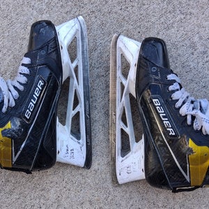 Bauer Supreme Ultrasonic Hockey Goalie Skates Regular Width 8 (Used)