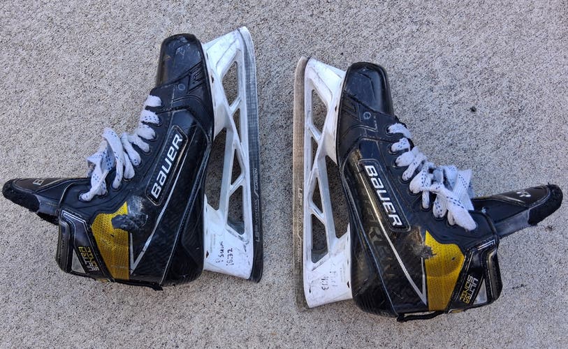 Bauer Supreme Ultrasonic Hockey Goalie Skates Regular Width 8 (Used)