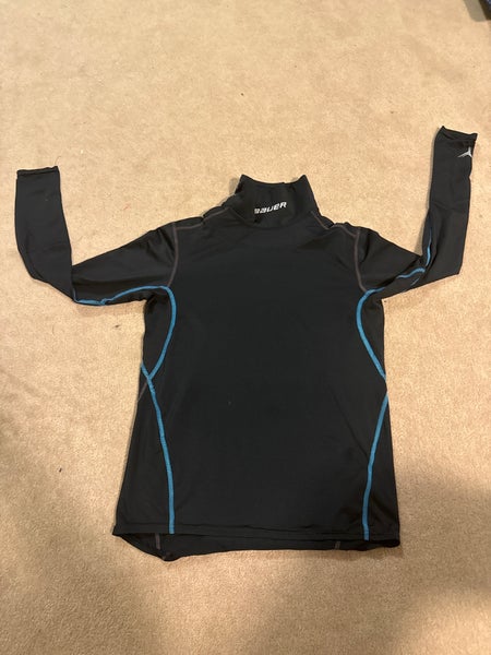 Black Large Kids Unisex Bauer Compression (Used)