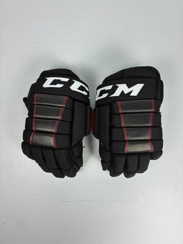 New 11" CCM Edge Hockey Gloves - Black/Red