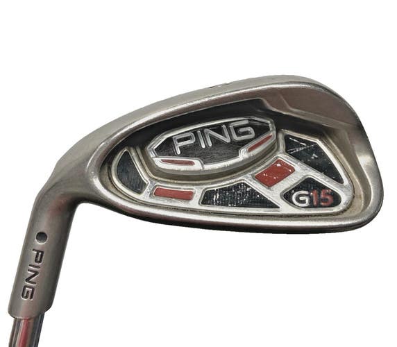 Ping G15 9 Iron Black Dot Men's Left-Handed AWT Stiff Steel 35.5" New Jumbo Grip