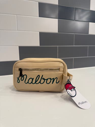 Malbon Golf Toiletry Travel Bag Cream Color ( SUPER RARE )