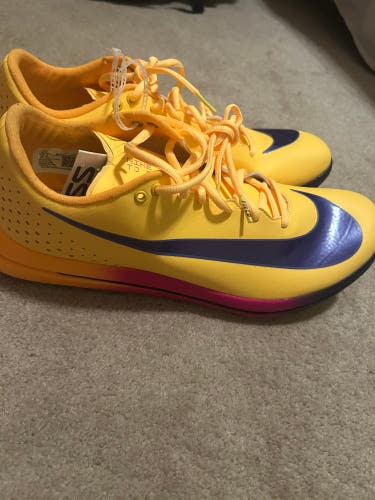 Yellow Men's Size M 14.0 (W 15.0) Adult Nike Triple Jump Elite 2 Cleats (New)