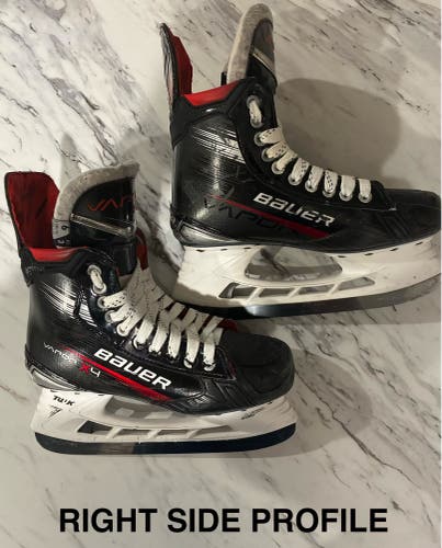 Black 2023 Bauer Vapor X4 Hockey Skates 6 Fit3 w/ extra FlyTi blades (Used)