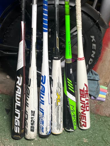 6 BBCOR Certified Bats (-3) 30 oz 33"