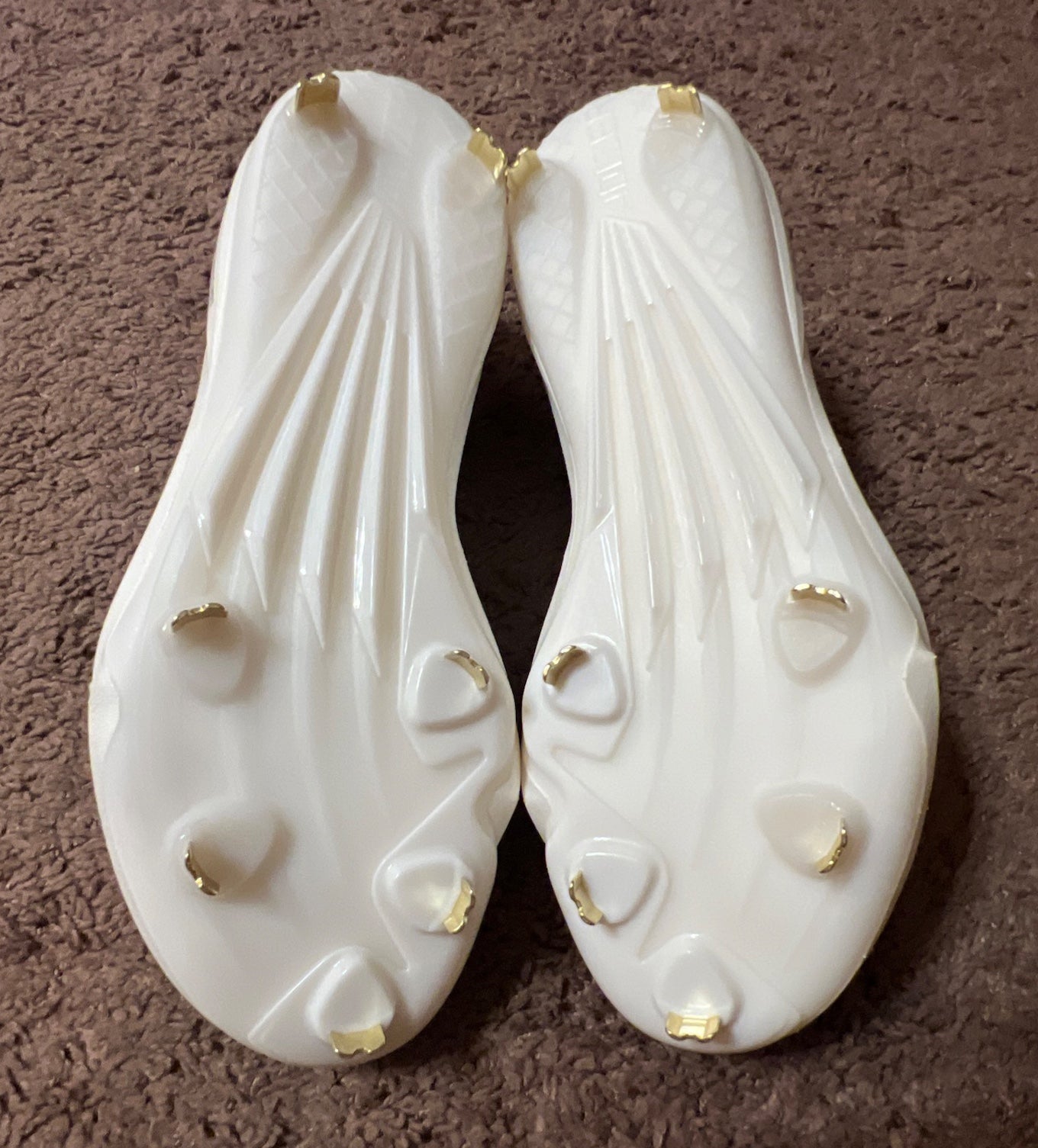 New Adidas Adizero Electric+ Baseball Cleats White/Gold  display picture 2