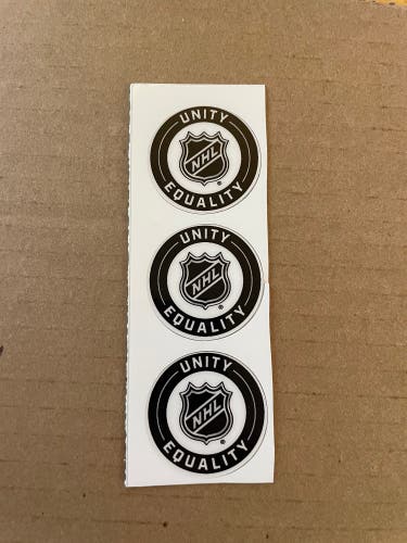 3-pack Authentic New Pro Stock NHL Shield Hockey Helmet Stickers Decal