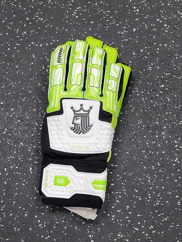 Used Brine King 3x Match Soccer Goalie Gloves Green 10 11849-s000040682