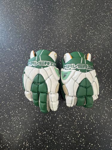 Used Maverik Sharkskin Lacrosse Gloves Mens Green 12" 11849-s000040656