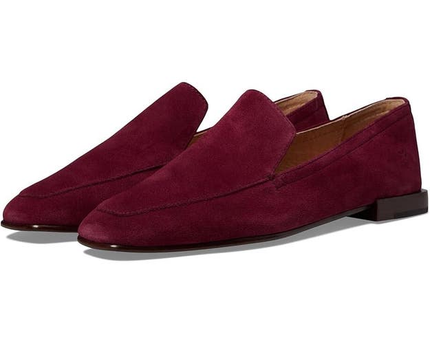 Frye Claire Venetian FR40543 Loafer Women 8.5 Wine Leather Slip-On Shoes KHD1205