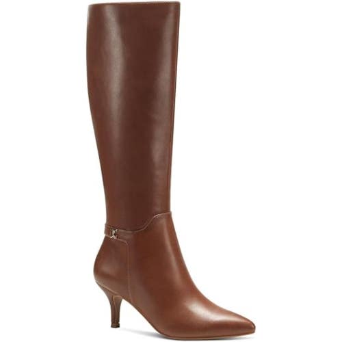 Charter Club Cruelaa Boots Women's US 9.5 Brown Faux Leather Knee High ZOGG2219