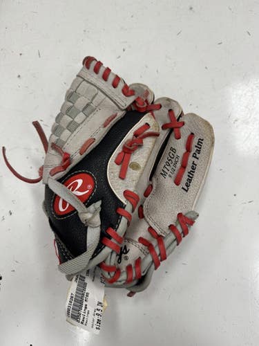 Used Rawlings Mt95 Bb Sb Glove Rh Throw Grey 9 1 2" 11860-c000310267