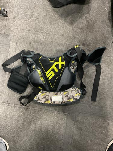 Used Stx Stallion 100 Lacrosse Shoulder Pads Black Sm 11614-s000238084