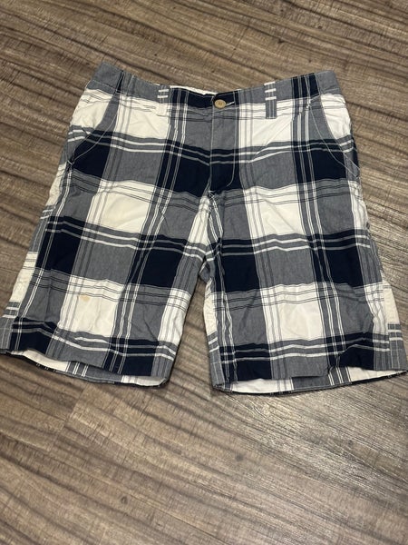 Aeropostale Men’s Flat Front Plaid Shorts Waist Size 34