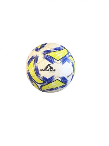 Used Brava Soccer Ball All Size Soccer Ball Yellow And Royal Blue 4 11760-s000092085