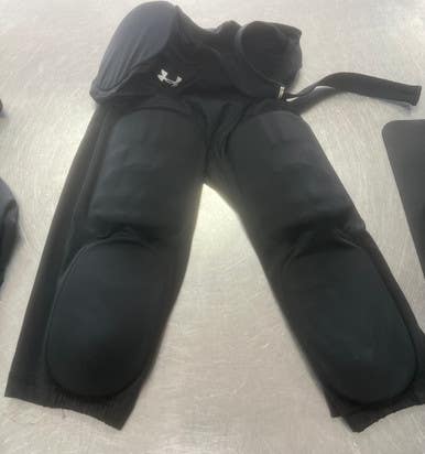 Used Under Armour Youth Fb Integrated Pants Black Lg 11497-s000158660