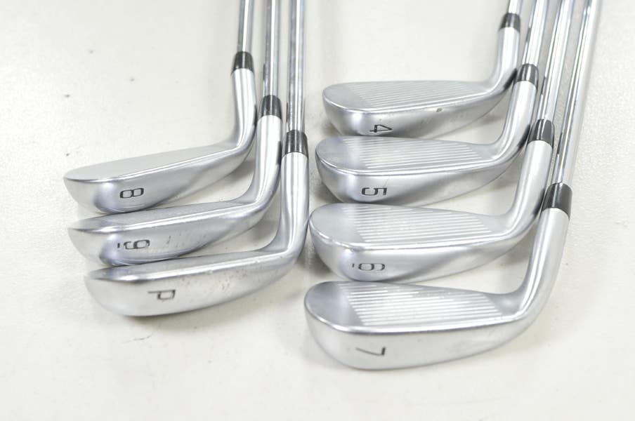 Mizuno JPX 921 Hot Metal 4-PW Iron Set Stiff Flex KBS $-Taper 120
