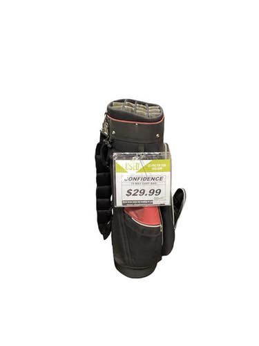 Used Confidence 14 Way Cart Bag Mens Cart Bag Black And Red 11347-s000270654