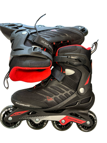 Used Rollerblade Zeta Blade 9 Senior Rec Fitness Skates Black Senior 9 11682-s000133979