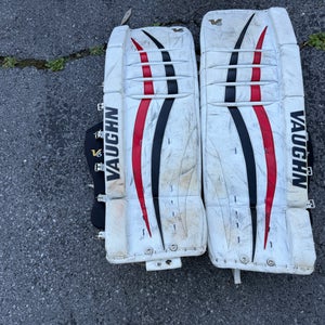 32+2" Vaughn Velocity V6 Goalie Leg Pads (Used) [No Toe Block]