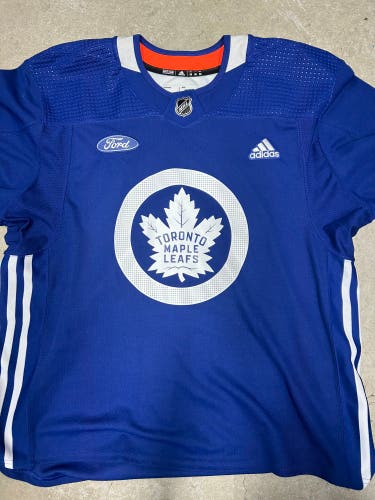 Adidas Toronto Maple Leafs Practice Jersey Blue (New) Size 58