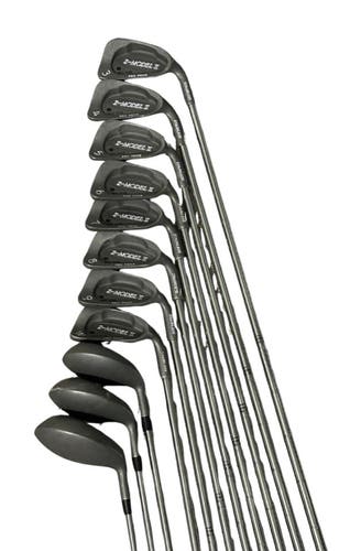 Pro Pride Z-Model II Complete Golf Club Set RH 3-W Driver 3W 5W R Flex
