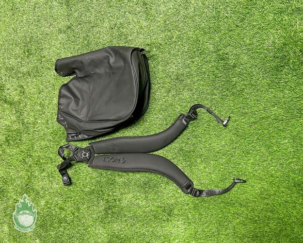 Ghost Golf Bag Dual Straps and Rainhood Black