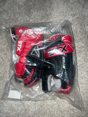 University of Utah STX Cell V Lacrosse Goalie Gloves (New)