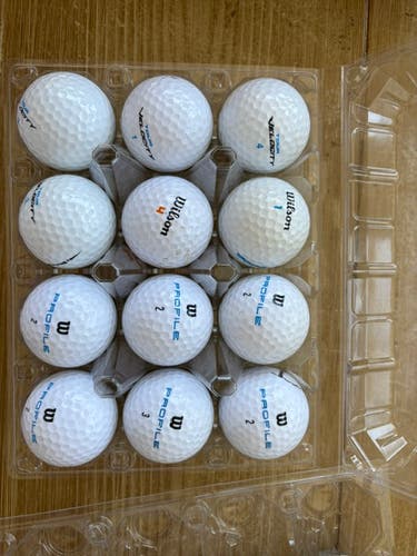 WILSON VELOCITY - PROFILE WHITE AAAAA (5A) golf balls - 50 Pack - FREE SHIPPING