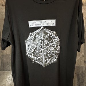 Djent Graphic Black T-Shirt Men's XL Mathematical Precision Design