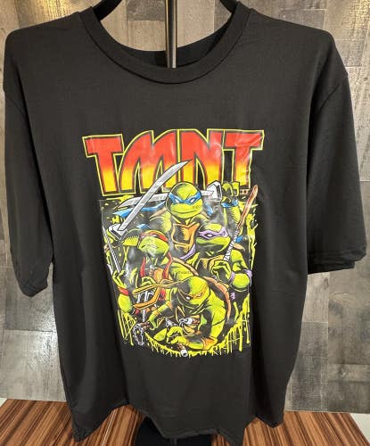 Shein TMNT Ninja Turtles Graphic T-Shirt Men XL Black